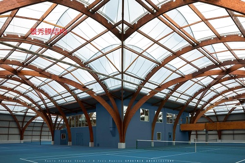 双曲结构北京网球馆设计理念 