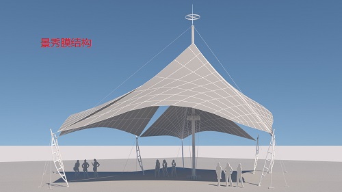 银川市政广场膜结构工程案例分享
